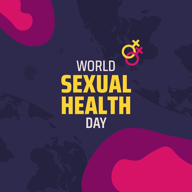 World sexual health day illustrator design template