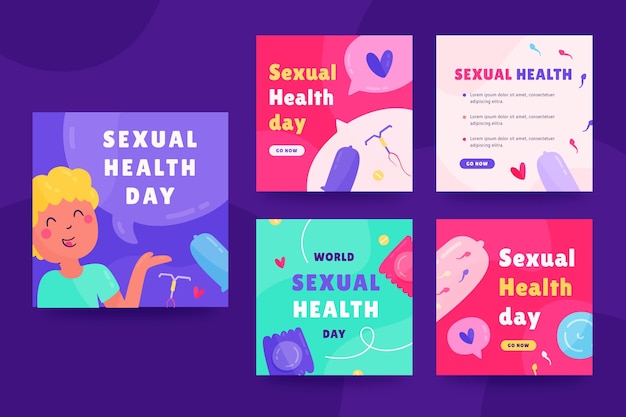 World sexual health day instagram posts collection