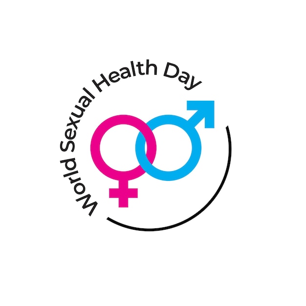 World sexual health day vector logo