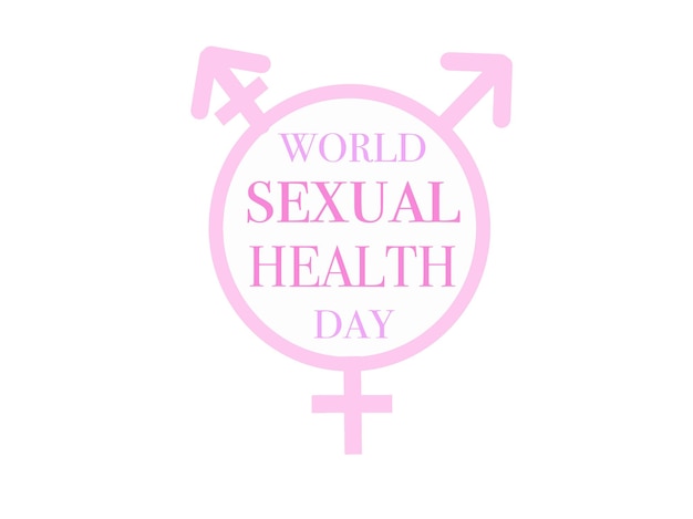 World sexual healthy day font calligraphy symbol woman man female male lgbtq gay pride proude rainbow alertness together love homosexuality medical international health care pink ribbon awareness aid