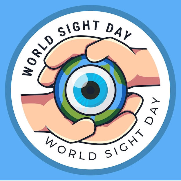 World Sight Day Concept Flat Illustration