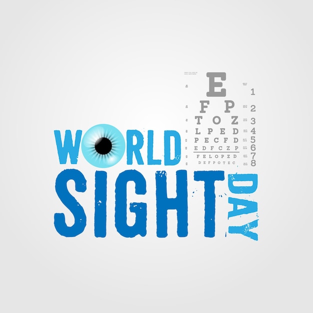 World Sight Day poster design Premium Vector