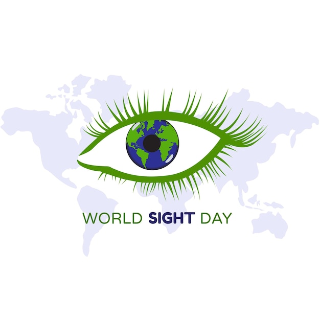 World sight day vector illustration design