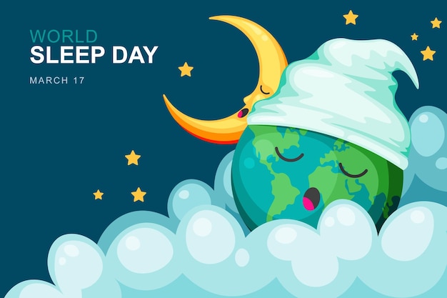 World Sleep Day background