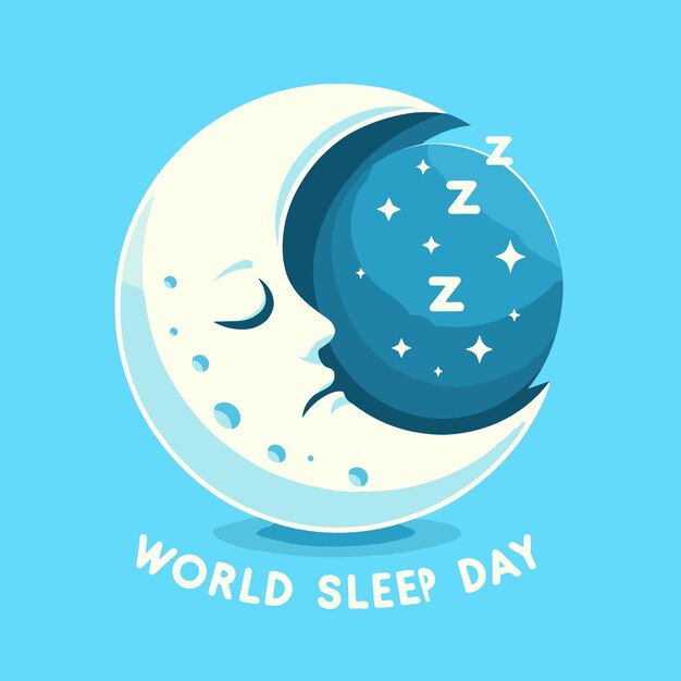 World sleep day vector illustration generated ai