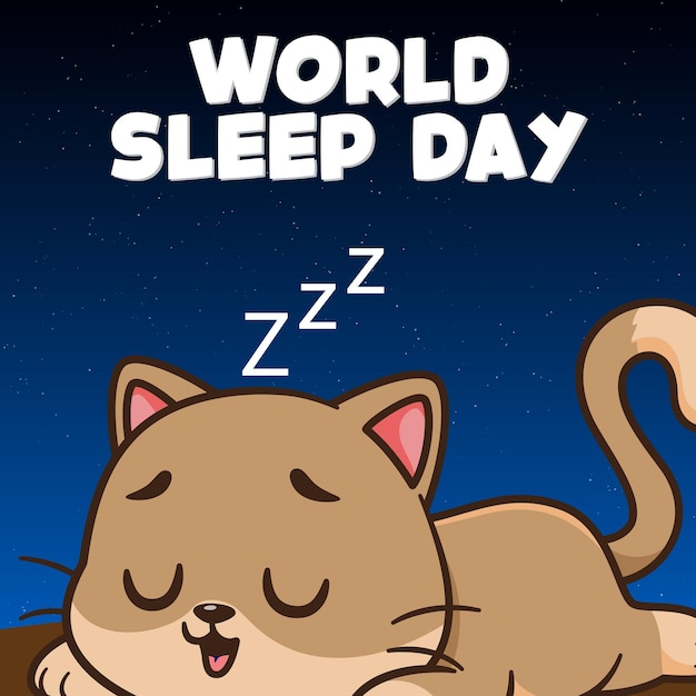 Vector world sleep day