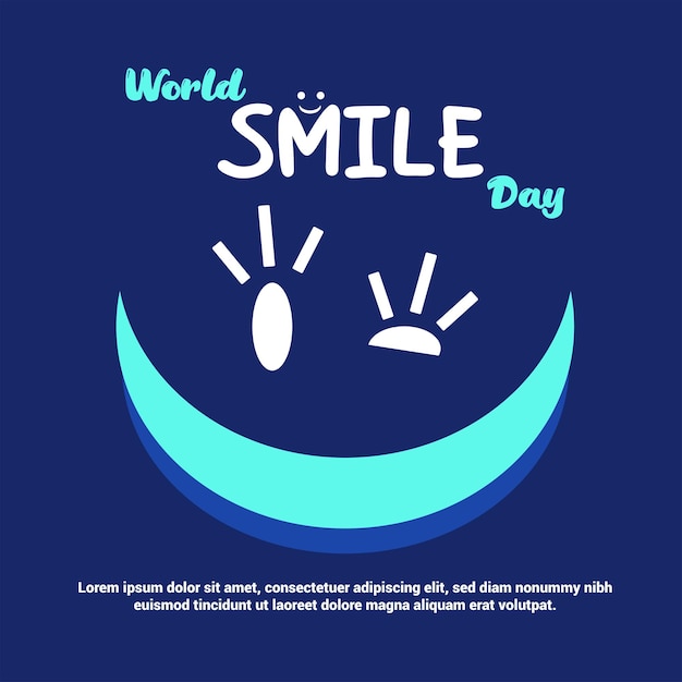 World smile day banner design