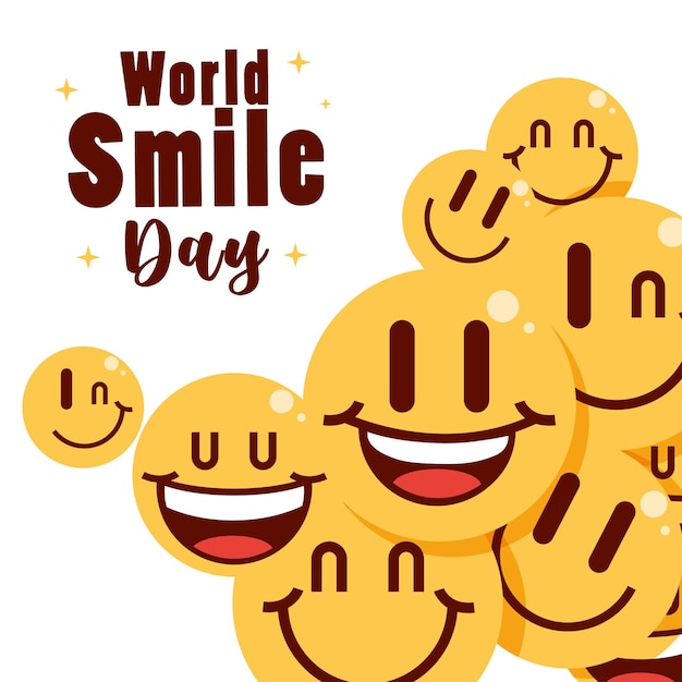 World smile day card