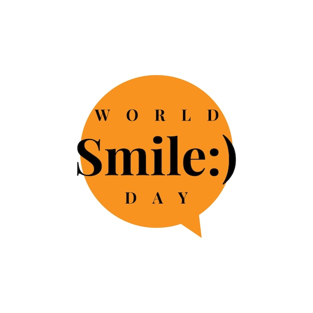 World smile day celebration template design