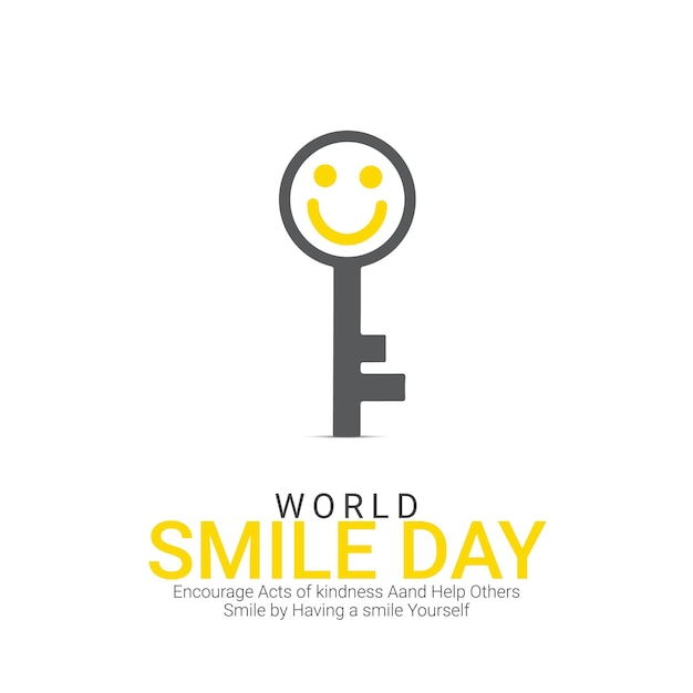 Реклама креативного дизайна Всемирного дня улыбки