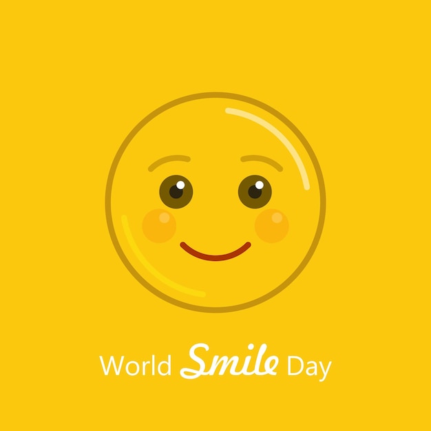 World smile day holiday banner