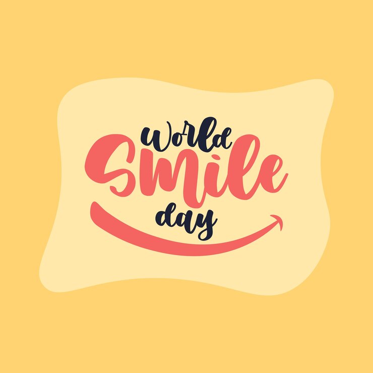 World smile day lettering