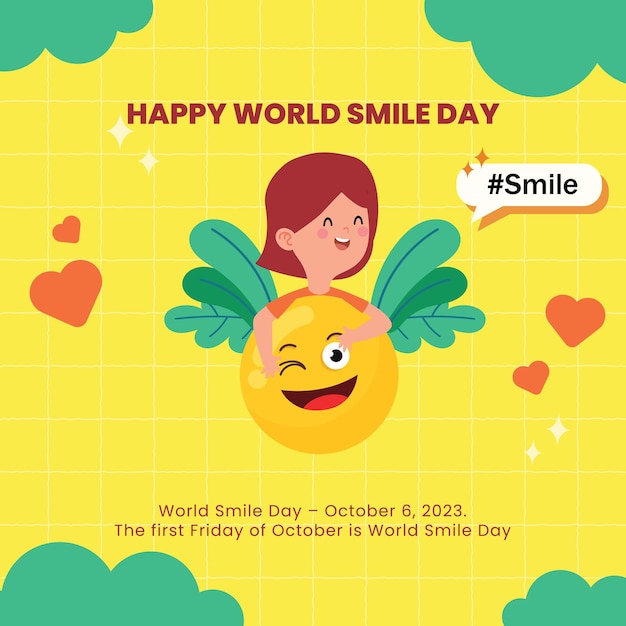 World smile day post flyer