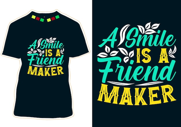 World Smile Day T-shirt Design Vector