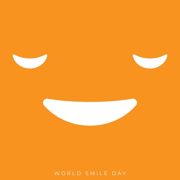 World smile day template Free Vector