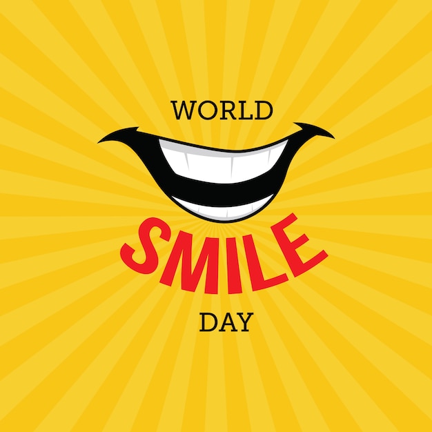 Vector world smile day