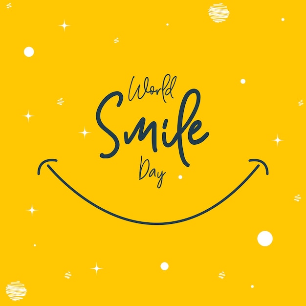 Vector world smile day