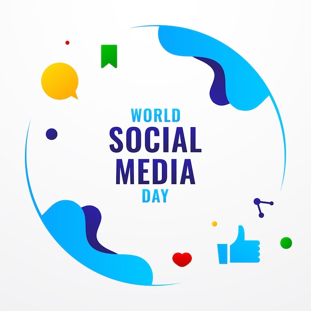 World Social Media Day Design Background For International Moment