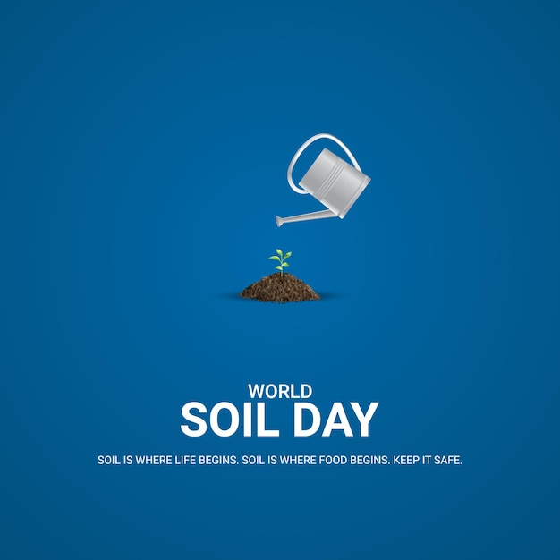 World soil day concept for banner or poster design