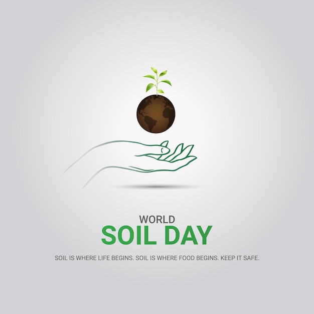 World Soil Day concept for banner or poster design