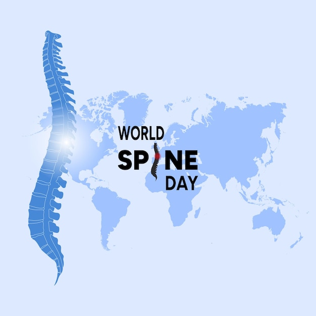 World spine day poster in vector