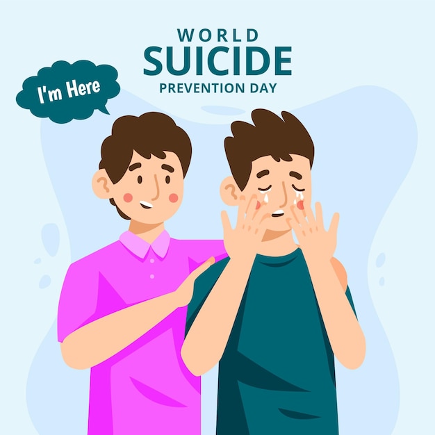 World suicide prevention day with men