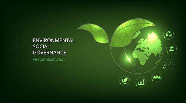 世界の持続可能な環境のコンセプトデザイン