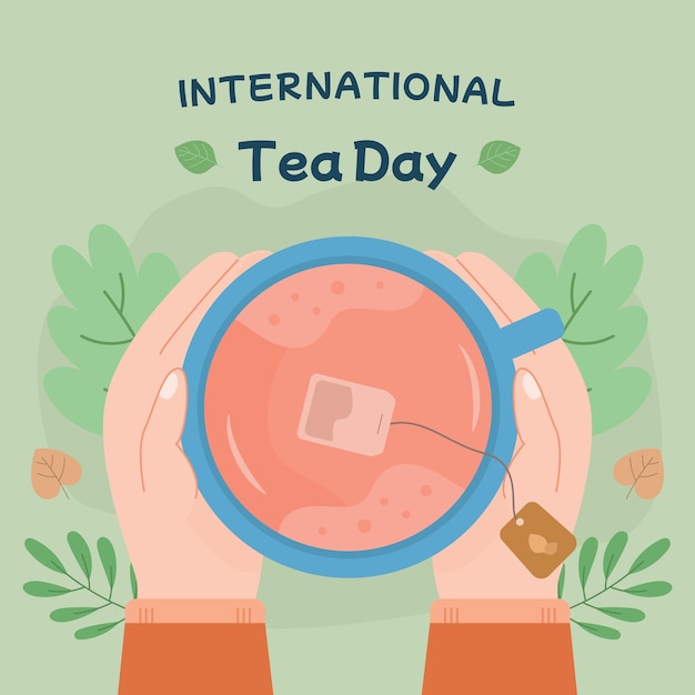 Vector world tea day