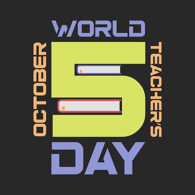 World teacher day T-shirt design