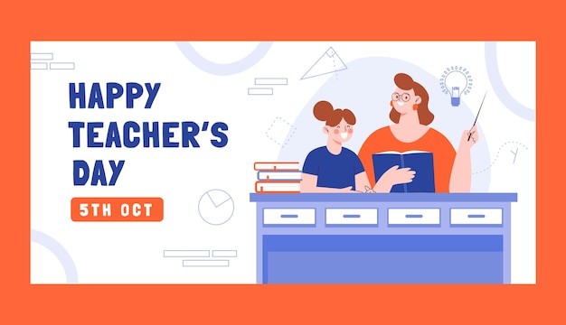 world teacher's day celebration banner