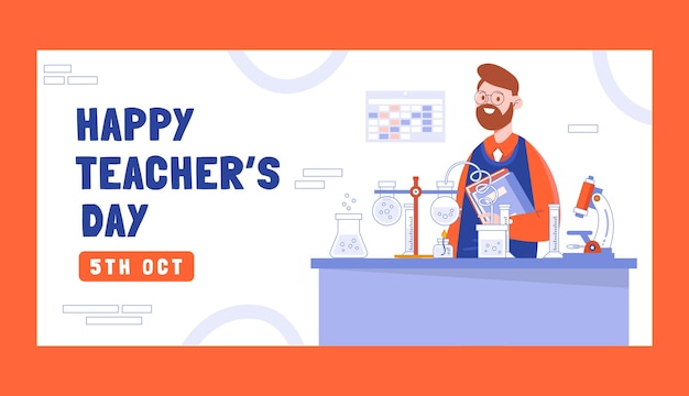 world teacher's day celebration banner