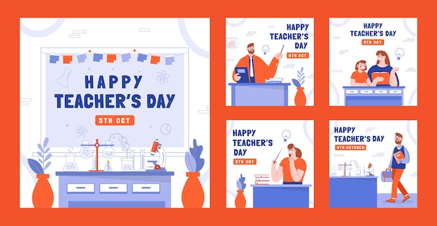 world teacher's day celebration instagram posts
