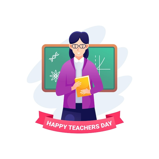 Vector world teacher's day logo banner design