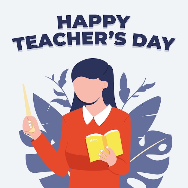 World teachers day background flat design