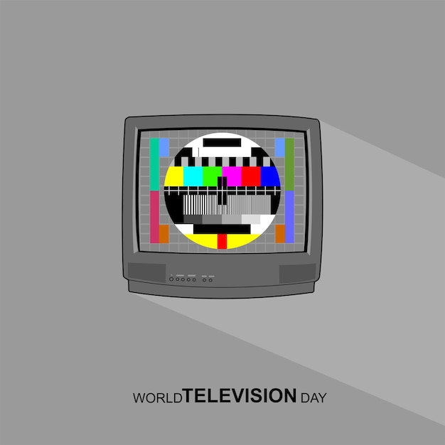 Vector world television day illustration suitable for greeting card poster and banner