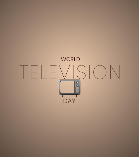 11 月 21 日の世界テレビデー 現代テレビのクリエイティブ デザイン