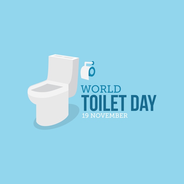 Вектор Всемирный день туалета