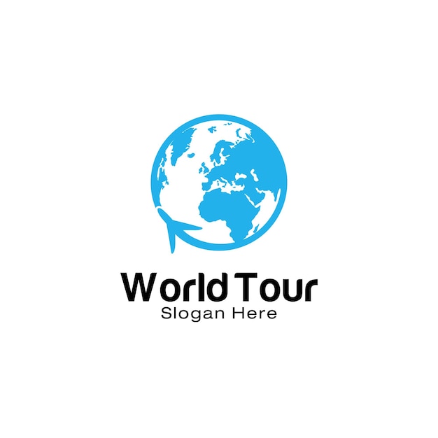 World tour logo design template