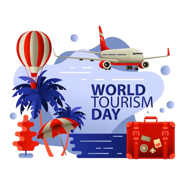 World tourism day flat 