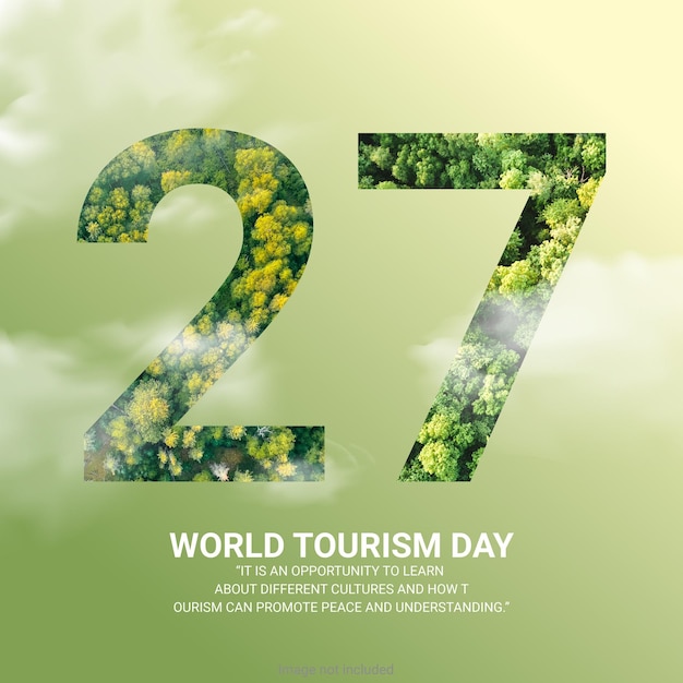 Giornata mondiale del turismo 27 settembre vettore