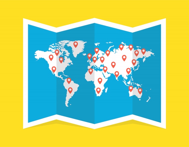 world travel map