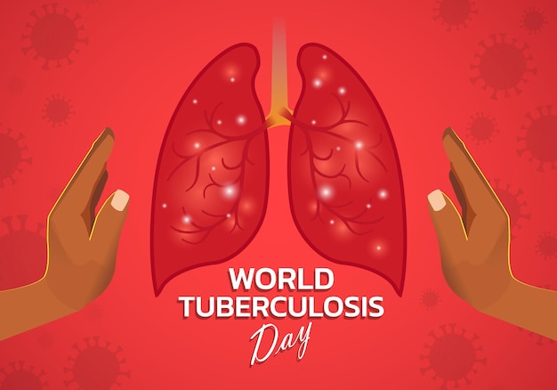 World Tuberculosis Day March 24 Medical solidarity day concept Vector illustration