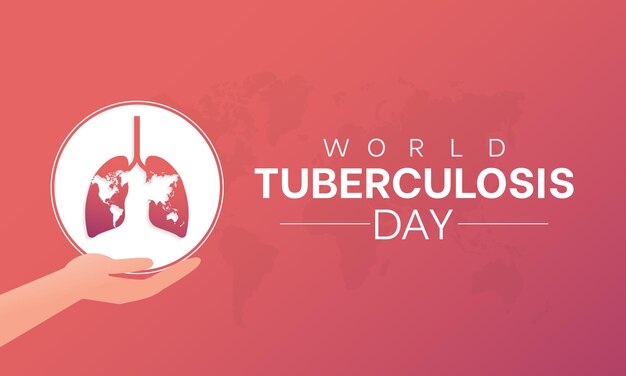 Vettore giornata mondiale della tubercolosi osservata ogni anno il 24 marzo consapevolezza medica vector banner flyer poster e modello di media sociale