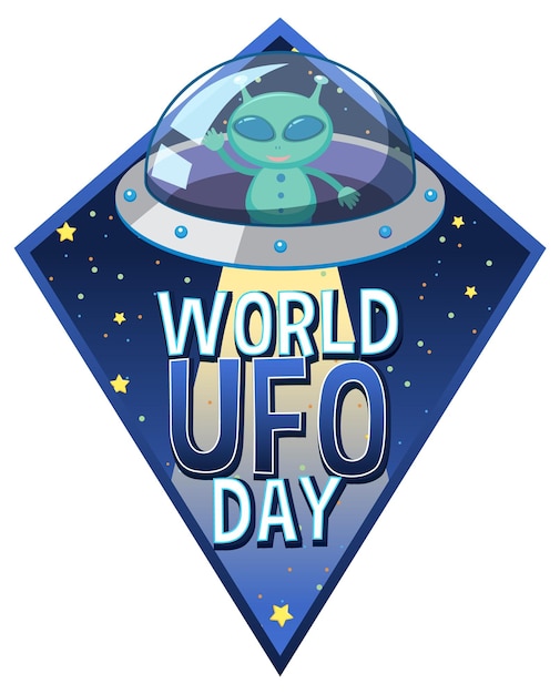 世界UFOの日のポスターデザイン