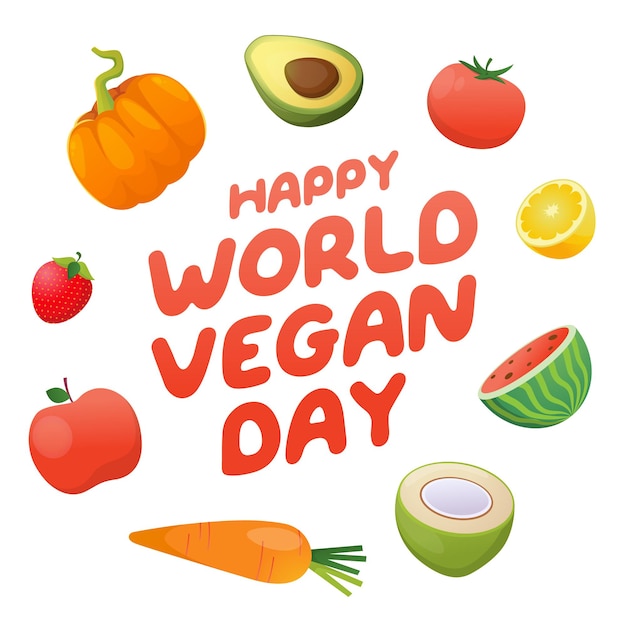 Modello di progettazione della giornata mondiale vegana