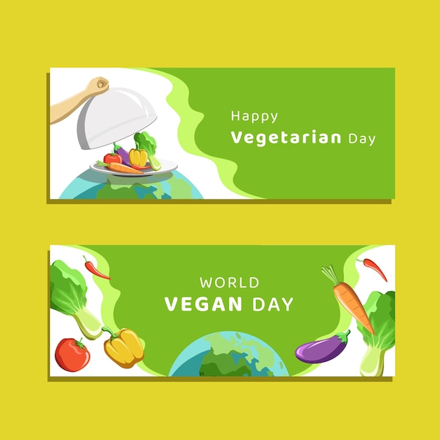 Vettore vettore dell'illustrazione della giornata mondiale dei vegani