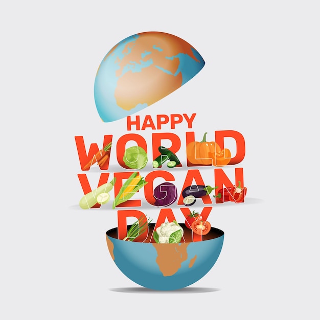 Vector world vegetable day, vegetable on the world, fresh vegetable, vegan day, world food day