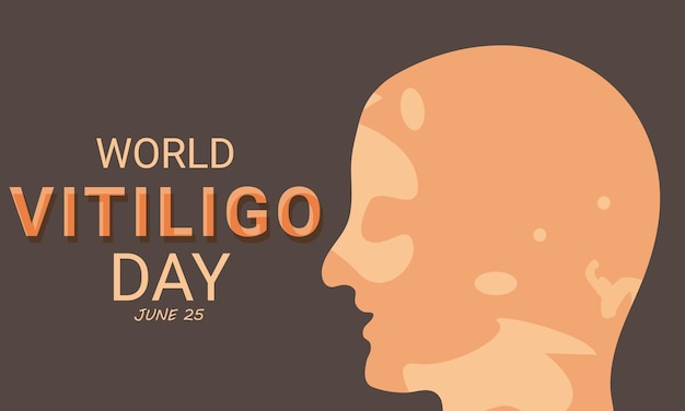 World Vitiligo Day background banner card poster template Vector illustration