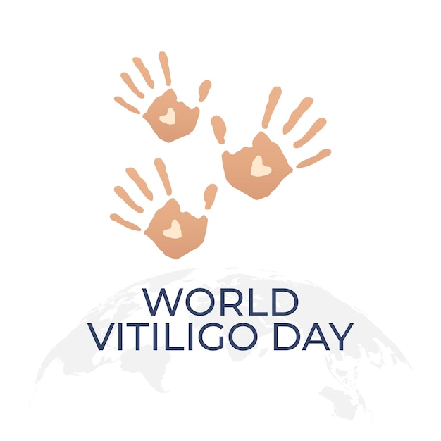 Vector world vitiligo day design template