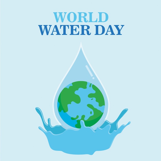 世界水の日 2025 ポスター 水を節約しよう